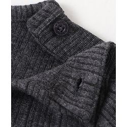 Babyhug Full Sleeves Front Open & Pullover Vest Combo Set Pack of 2 - Dark Grey