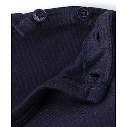 Babyhug Pullover Full Sleeve Solid Colour Thermal Vests Pack of 2 - Navy