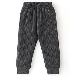 Babyhug Full Sleeves Thermal Vests & Pant Set - Dark Grey