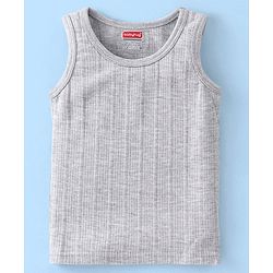 Babyhug Full Sleeves Thermal Vests & Pant Set - Light Grey