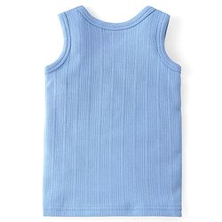 Babyhug Full Sleeves Solid Thermal Vests & Pant Set of 3 - Blue