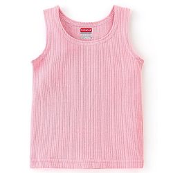 Babyhug Full Sleeves Solid Thermal Vests & Pant Set of 3 - Pink