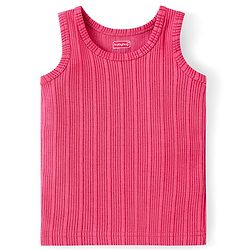Babyhug Full Sleeve & Sleeveless Solid Thermal Vests & Pant - Coral