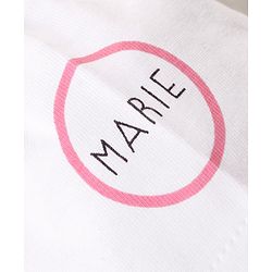 Babyhug Disney Cotton Knit Half Sleeves Top with Marie Graphics- White