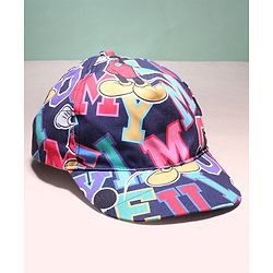 Babyhug Disney Summer Cap With Mickey Mouse Graphics - Multicolour