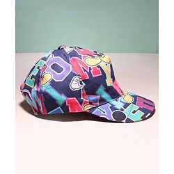 Babyhug Disney Summer Cap With Mickey Mouse Graphics - Multicolour