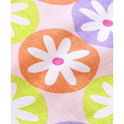 Babyhug Single Jersey Half Sleeves Night Suit Floral Print - Multicolour