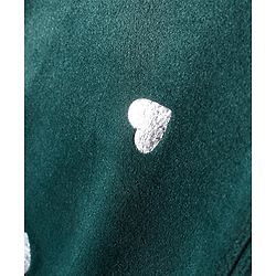 Babyhug Velour Knit Full Length Fleece & Woollen Pant with Hearts Print - Teal Blue