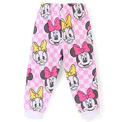 Babyhug Disney Single Jersey Knit Full Sleeves Night Suit With Minnie Mouse Graphics - Pink