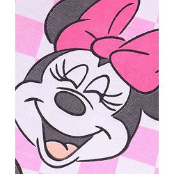 Babyhug Disney Single Jersey Knit Full Sleeves Night Suit With Minnie Mouse Graphics - Pink