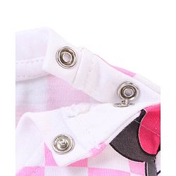 Babyhug Disney Single Jersey Knit Full Sleeves Night Suit With Minnie Mouse Graphics - Pink
