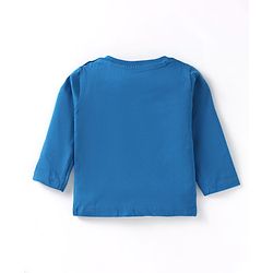Babyhug Disney Cotton Knit Half Sleeves Night Suit with Mickey Mouse Graphics - Blue