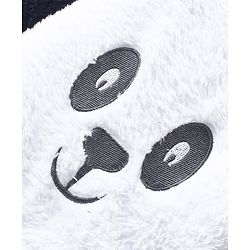 Babyhug Sweater Knit Full Sleeves Hooded Winter Romper with Panda Applique - Navy Blue