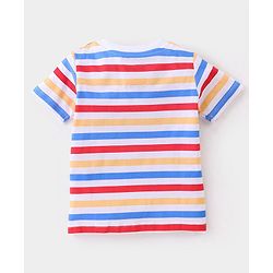 Babyhug Disney Cotton Half Sleeves Striped T-Shirt With 101 Dalmatians Graphics Pack of 3 - Multicolor