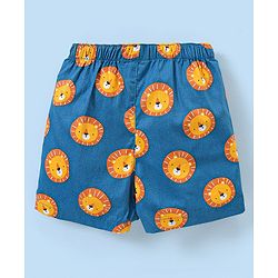 Babyhug Cotton Woven Lion Printed Boxers Pack of 3 - Multicolour