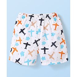 Babyhug Cotton Poplin Boxers Animal & Vehicle Print Pack of 3 - Multicolour