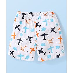 Babyhug Cotton Poplin Boxers Animal & Vehicle Print Pack of 3 - Multicolour