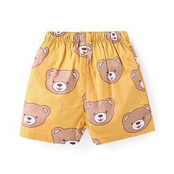 Babyhug  Cotton Woven Boxers with Teddy & Tree Print Pack of 3 - Multicolour