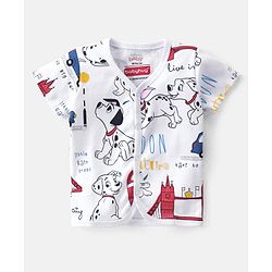 Babyhug Disney Cotton Half Sleeves Jhablas With 101 Dalmatians Print Pack of 3 - Multicolour
