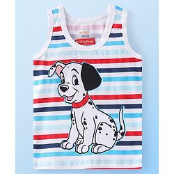 Babyhug Disney Cotton Knit Sleeveless Sando Vest with 101 Dalmatians Print Pack of 3 - Multicolour