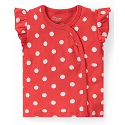 Babyhug Disney Cotton Frill Sleeves Jhablas Winnie The Pooh Print Pack of 3 - Pink & Red