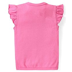 Babyhug Disney Cotton Frill Sleeves Jhablas Winnie The Pooh Print Pack of 3 - Pink & Red