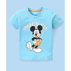 Babyhug Disney Cotton Knit Half Sleeves T-Shirt Mickey Mouse Graphics Pack of 3 - Multicolor