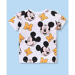 Babyhug Disney Cotton Knit Half Sleeves T-Shirt Mickey Mouse Graphics Pack of 3 - Multicolor