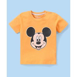 Babyhug Disney Cotton Knit Half Sleeves T-Shirt Mickey Mouse Graphics Pack of 3 - Multicolor