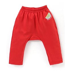 Babyhug Interlock Full Length Diaper Leggings Fruits Print Pack of 3 - Multicolour