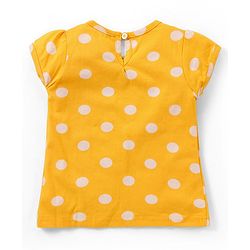 Babyhug 100% Cotton Knit Half Sleeves Top Polka Dot Pack of 3 - Multicolor