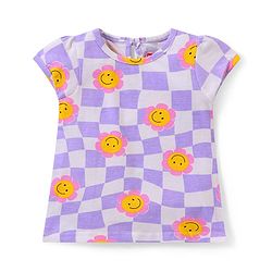 Babyhug 100% Cotton Knit Half Sleeves Top Polka Dot Pack of 3 - Multicolor