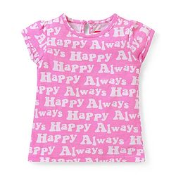 Babyhug 100% Cotton Knit Half Sleeves Top Polka Dot Pack of 3 - Multicolor