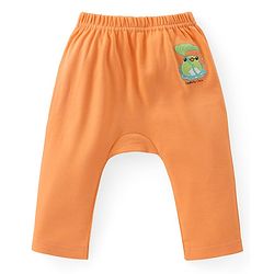 Babyhug Cotton Knit Full Length Striped Diaper Leggings Frog Print Pack of 3 - Multicolour