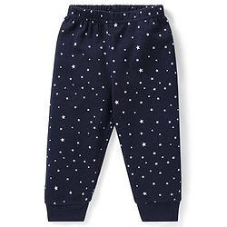 Babyhug Full Sleeves Vest Pullover & Bottom Thermal Wear Combo Star Print Pack Of 3 - Navy Blue