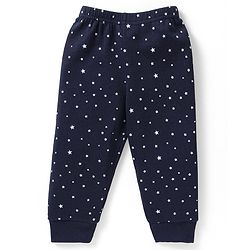 Babyhug Full Sleeves Vest Pullover & Bottom Thermal Wear Combo Star Print Pack Of 3 - Navy Blue