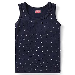 Babyhug Full Sleeves Vest Pullover & Bottom Thermal Wear Combo Star Print Pack Of 3 - Navy Blue