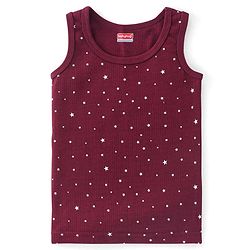Babyhug Full Sleeves Vest Pullover &  Thermal Wear Pant Star Print Pack Of 3 - Maroon