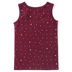 Babyhug Full Sleeves Vest Pullover &  Thermal Wear Pant Star Print Pack Of 3 - Maroon