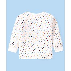 Babyhug Full Sleeves Vest Pullover & Bottom Thermal Wear Combo Star Print Pack Of 3 - Off White