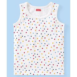 Babyhug Full Sleeves Vest Pullover & Bottom Thermal Wear Combo Star Print Pack Of 3 - Off White