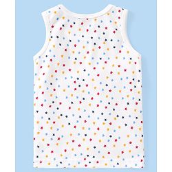 Babyhug Full Sleeves Vest Pullover & Bottom Thermal Wear Combo Star Print Pack Of 3 - Off White