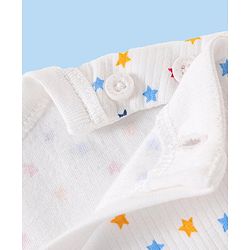 Babyhug Full Sleeves Vest Pullover & Bottom Thermal Wear Combo Star Print Pack Of 3 - Off White