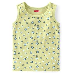 Babyhug Full Sleeve & Sleeveless Thermal Vests & Pant Set With Star Print - Green