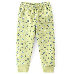 Babyhug Full Sleeve & Sleeveless Thermal Vests & Pant Set With Star Print - Green