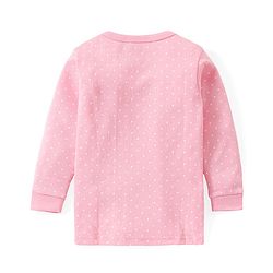 Babyhug Full Sleeves Thermal Vests & Pant Set with Polka Dots Print Pack Of 3 - Pink