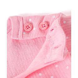 Babyhug Full Sleeves Thermal Vests & Pant Set with Polka Dots Print Pack Of 3 - Pink