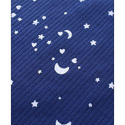 Babyhug Full Sleeve & Sleeveless Thermal Vests & Pant Set With Space Theme Print - Blue