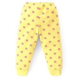 Babyhug Full Sleeve & Sleeveless Thermal Vests & Pant Set With Floral Print - Green