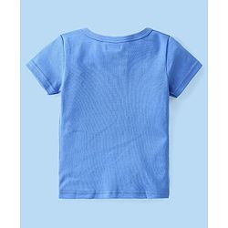 Babyhug 100% Cotton Knit Half Sleeves Front Open Vest Stripes & Dino Print Pack Of 3 - White Yellow & Blue